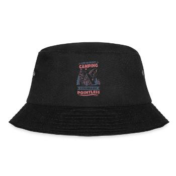 Camping - Bucket Hat - Schwarz - Vorne - Lela (165cm)