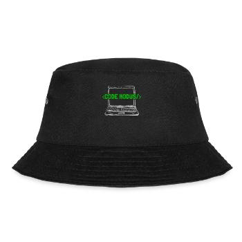 Programmierer Coder Software Entwickler - Bucket Hat - Schwarz - Vorne - Lela (165cm)