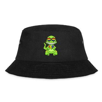 LGBT Animal Dinosaur Rainbow Heart - Bucket Hat - black - Front - Lela (165cm)