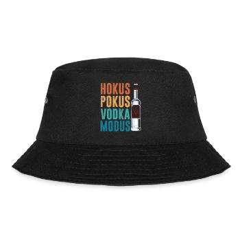 Hokus Pokus Vodka Mode Vodka Drinker - Bucket Hat - black - Front - Lela (165cm)
