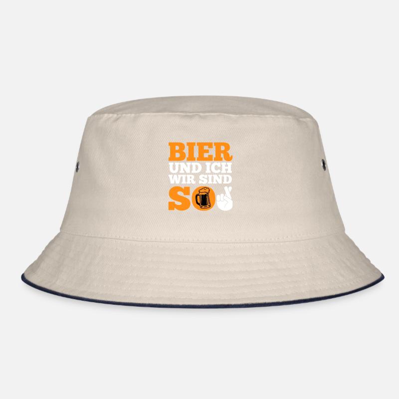 Bier und ich sind so Biertrinker Griller BBQ Bucket Hat