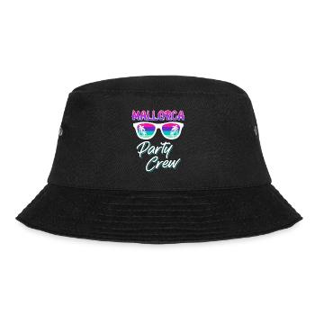 Mallorca Party Crew Malle Party Crew - Bucket Hat - Schwarz - Vorne - Lela (165cm)