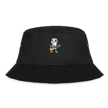 Comic Penguin plays guitar - Bucket Hat - black - Front - Lela (165cm)