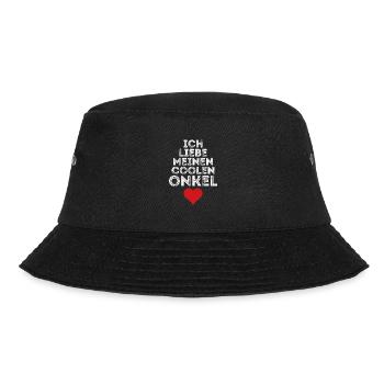 Ich liebe meinen coolen Onkel - Bucket Hat - Schwarz - Vorne - Lela (165cm)