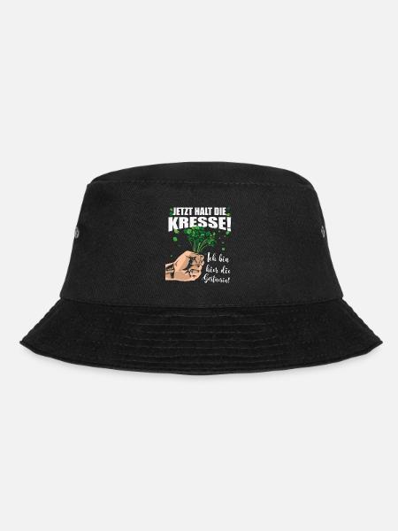 Halt die Kresse für Gärtner und Landschaftsbauer - Bucket Hat - Schwarz