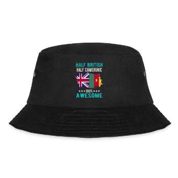 Half British Half Cameroonian - Bucket Hat - black - Front - Lela (165cm)