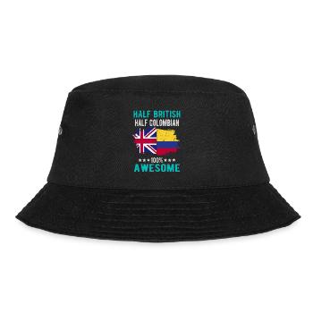 Half British Half Colombian - Bucket Hat - black - Front - Lela (165cm)
