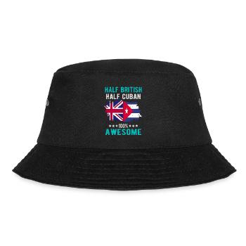 Half British Half Cuban - Bucket Hat - black - Front - Lela (165cm)