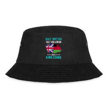 Half British Half Malawi - Bucket Hat - black - Front - Lela (165cm)