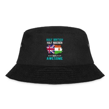 Half British Half Nigrer - Bucket Hat - black - Front - Lela (165cm)