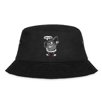 Öl kann ich es gefällt öliger Automechaniker - Bucket Hat - Schwarz - Vorne - Lela (165cm)