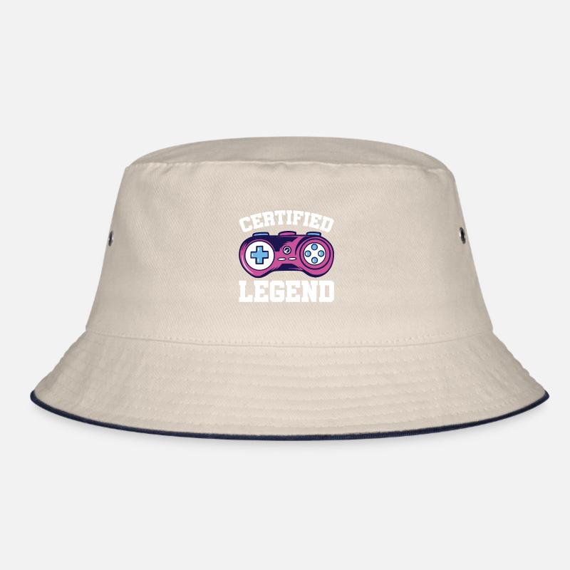 Certified Legend Gamer Gaming Nerd Console Pc Cont Bucket Hat