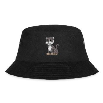 Niedlicher Schwarzer Baby Tiger - Bucket Hat - Schwarz - Vorne - Lela (165cm)
