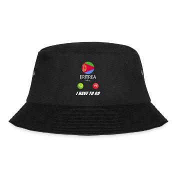 Eritrea ruft an Lusiger Flaggen Spruch - Bucket Hat - Schwarz - Vorne - Lela (165cm)