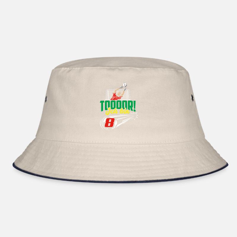 Fußball 8. Geburtstag Jungen Geschenk Bucket Hat
