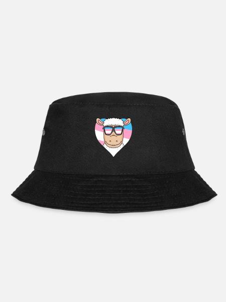 Transgender Transsexual Sheep Gift - Bucket Hat - black