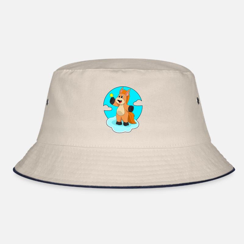 Horse on clouds Bucket Hat