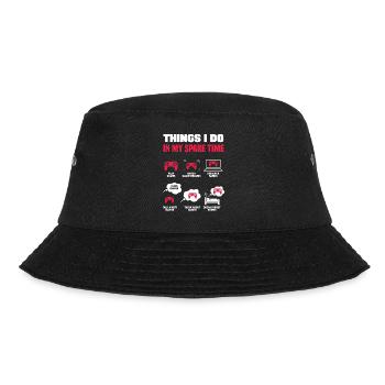 Things I Do In My Spare Time Video Game Player Gam - Bucket Hat - Schwarz - Vorne - Lela (165cm)