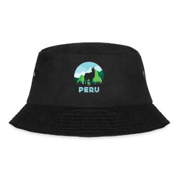 Peru, Perulama - Bucket Hat - Schwarz - Vorne - Lela (165cm)
