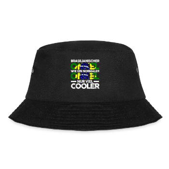 Brasilianer Onkel Brasilien - Bucket Hat - Schwarz - Vorne - Lela (165cm)