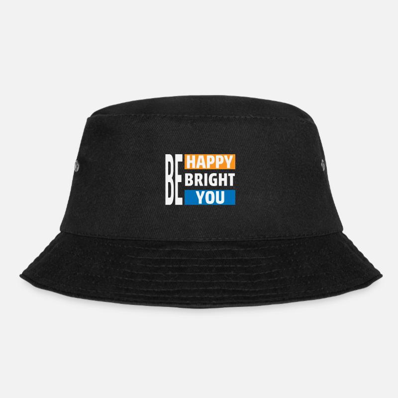 Be Happy Bright You - Bucket Hat - Schwarz