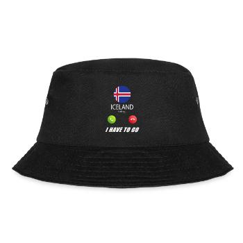 Iceland calls lusiger flags saying - Bucket Hat - black - Front - Lela (165cm)
