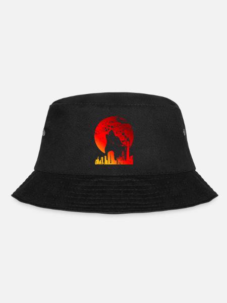 BLOOD MOON | RED FULL MOON GIFTS - Bucket Hat - black