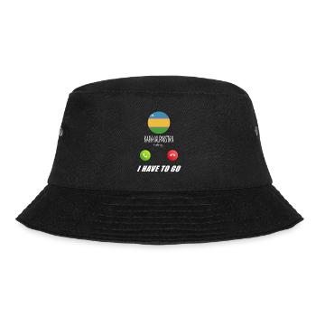Karakalpakiya ruft an Lusiger Flaggen Spruch - Bucket Hat - Schwarz - Vorne - Lela (165cm)