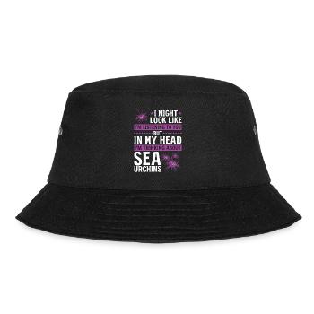It might seem like I'm listening to you - - Bucket Hat - black - Front - Lela (165cm)