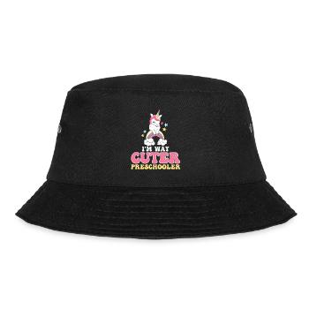 Preschool Kids Back to School Way Cuter for Girls - Bucket Hat - black - Front - Lela (165cm)