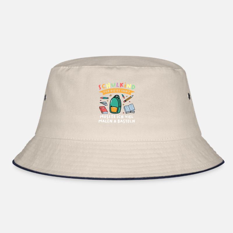 Schulkind Bagger Schulanfänger Geschenk Bucket Hat
