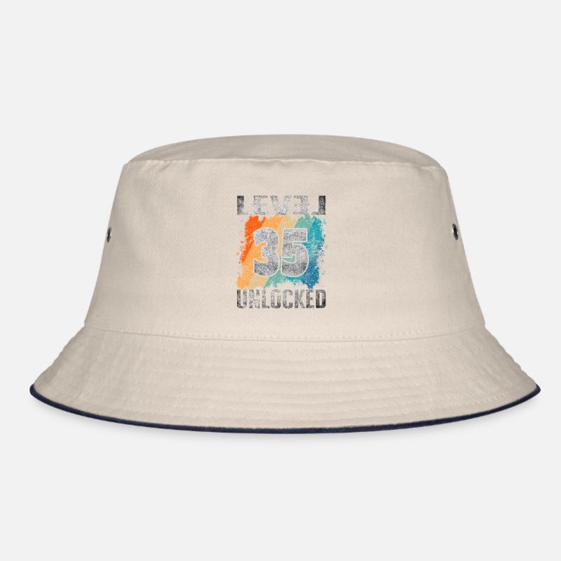 Birthday Gift Level Unlocked 35 years Bucket Hat