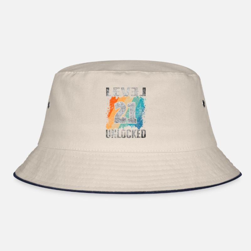 Birthday Gift Level Unlocked 21 years Bucket Hat