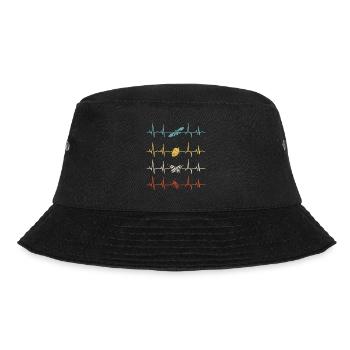 Entomology Entomologist Insects Bugs Heartbeat - Bucket Hat - Schwarz - Vorne - Lela (165cm)