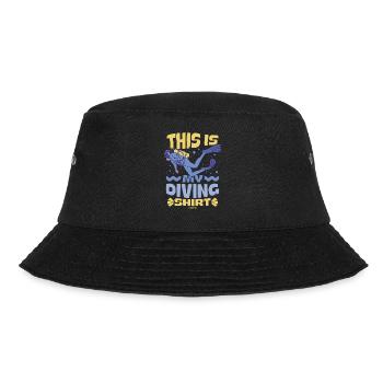 Diving Scuba Instructor Holiday Summer Gift - Bucket Hat - black - Front - Lela (165cm)