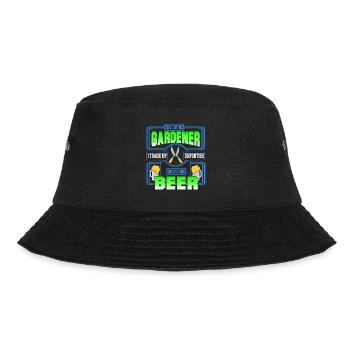I'm A Gardener I Trade My Expertise For Beer - Bucket Hat - Schwarz - Vorne - Lela (165cm)