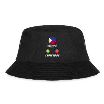 Philippinen ruft an Lusiger Flaggen Spruch - Bucket Hat - Schwarz - Vorne - Lela (165cm)