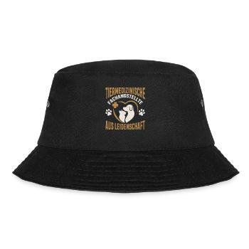 Tierarzthelferin aus Leidenschaft TFA Veterinär - Bucket Hat - Schwarz - Vorne - Lela (165cm)
