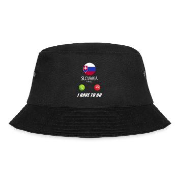 Slowakei ruft an Lusiger Flaggen Spruch - Bucket Hat - Schwarz - Vorne - Lela (165cm)