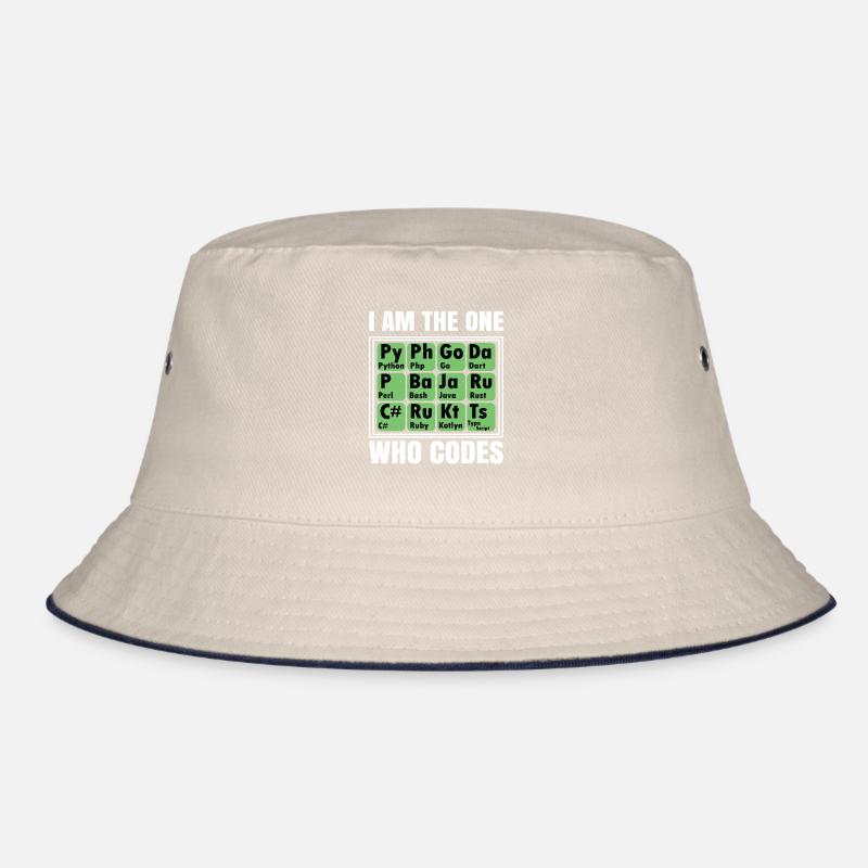 I Am The One Who Codes Programming Programmer Nerd Bucket Hat