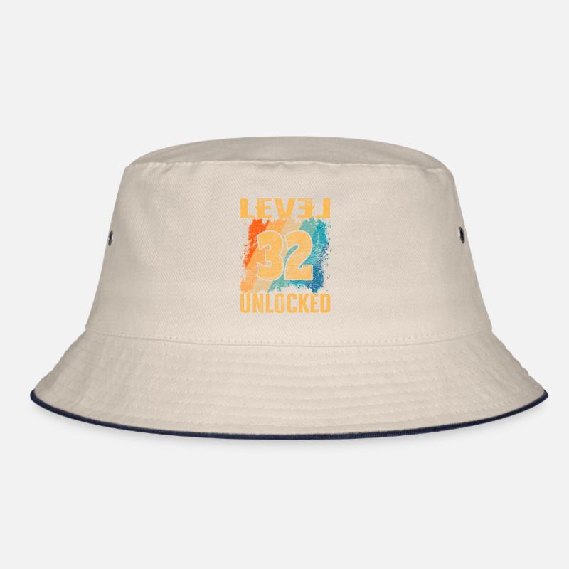 Birthday Gift Level Unlocked 32 years Bucket Hat