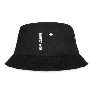 Schweiz Hopp Schwiiz Fahne Fanshirt Geschenk - Bucket Hat - Schwarz - Vorne - Lela (165cm)