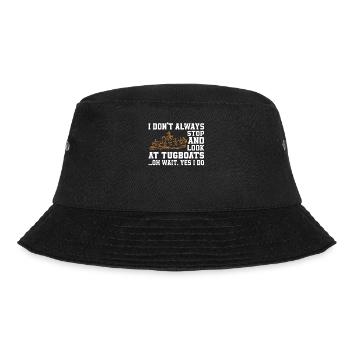 Schleppschiff - Bucket Hat - Schwarz - Vorne - Lela (165cm)