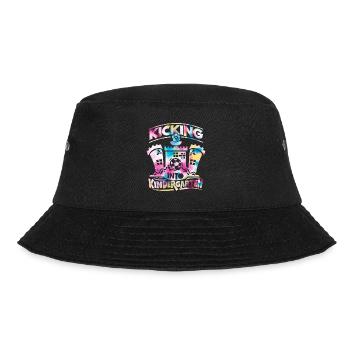Zurück in den Kidergarten zurück in die Schule - Bucket Hat - Schwarz - Vorne - Lela (165cm)