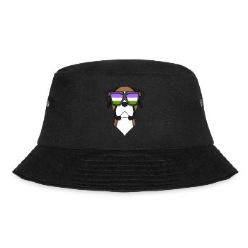 Genderqueer Lgbt Dog German Boxer - Bucket Hat - black - Front - Lela (165cm)