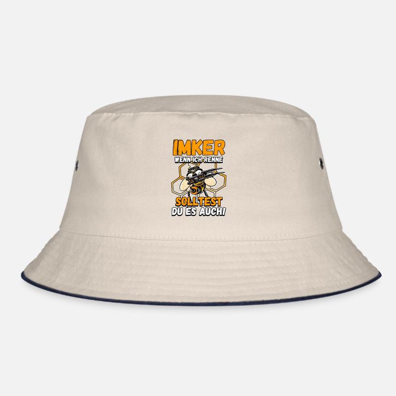 Imker - wenn ich renne solltest du es auch Lustig Bucket Hat