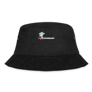 Trockenbaumonteur Sprüche Trockenbauer Geschenk - Bucket Hat - Schwarz - Vorne - Lela (165cm)