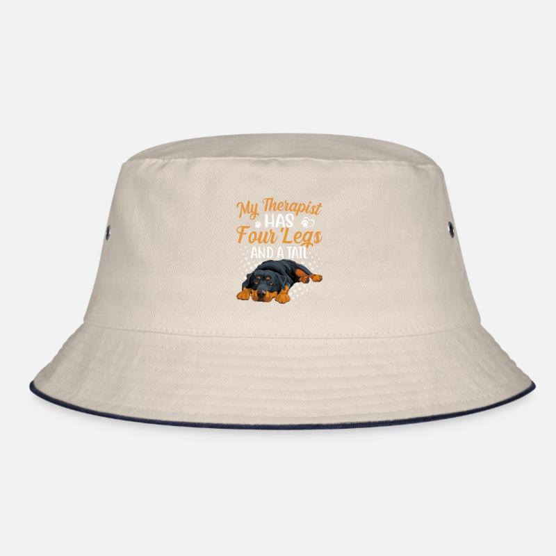 Rottweiler Therapeut Hat Vier Beine Lustige Bucket Hat