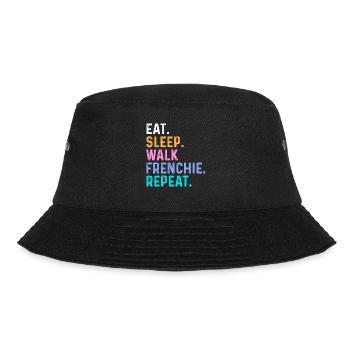 Eat Sleep Walk Frenchie Repeat - Bucket Hat - black - Front - Lela (165cm)