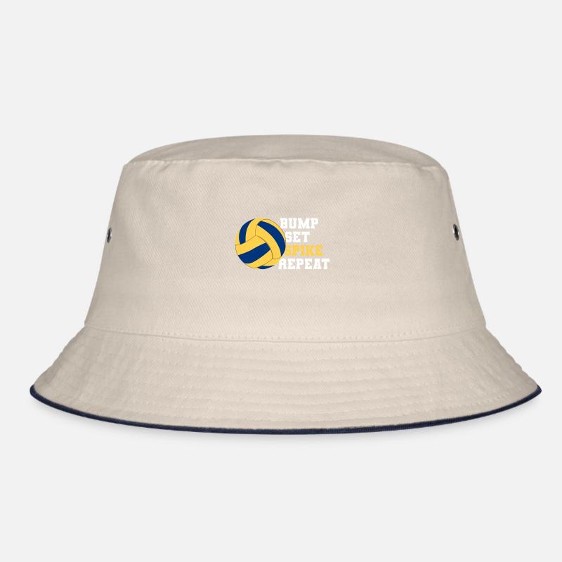 Volleyball Bump Set Spike Repeat Bucket Hat